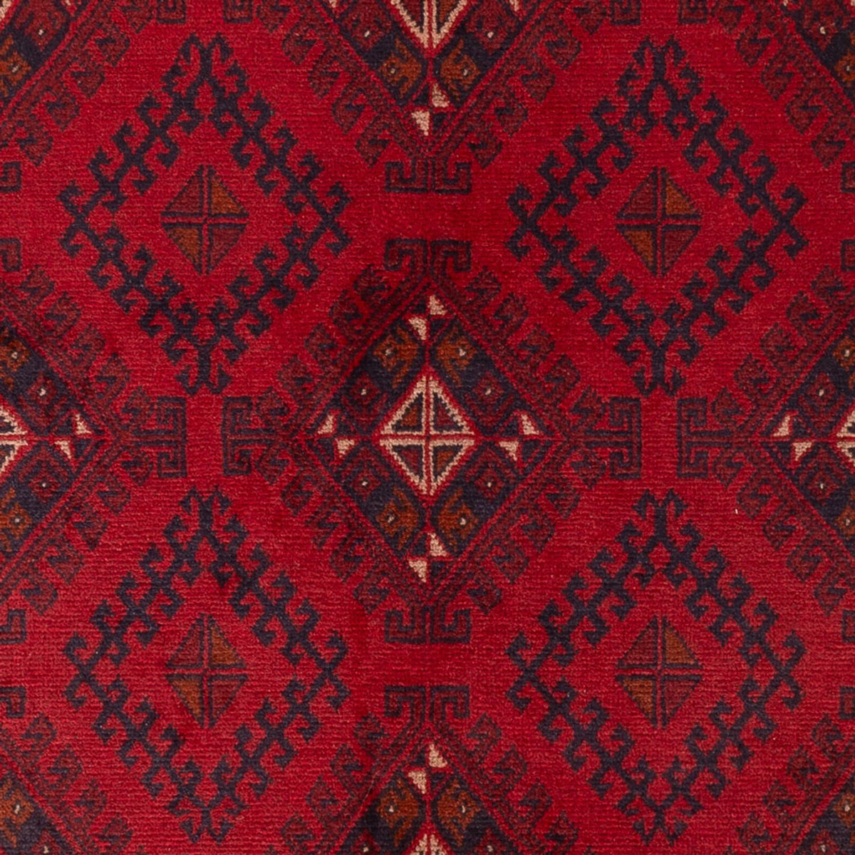 Alfombra afgana - Kunduz - 201 x 126 cm - rojo