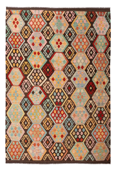 Kilim Maimana Alfombra 201x294cm - Alfombra de lana
