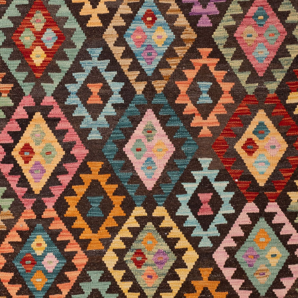 Alfombra Kelim - Splash - 303 x 210 cm - multicolor