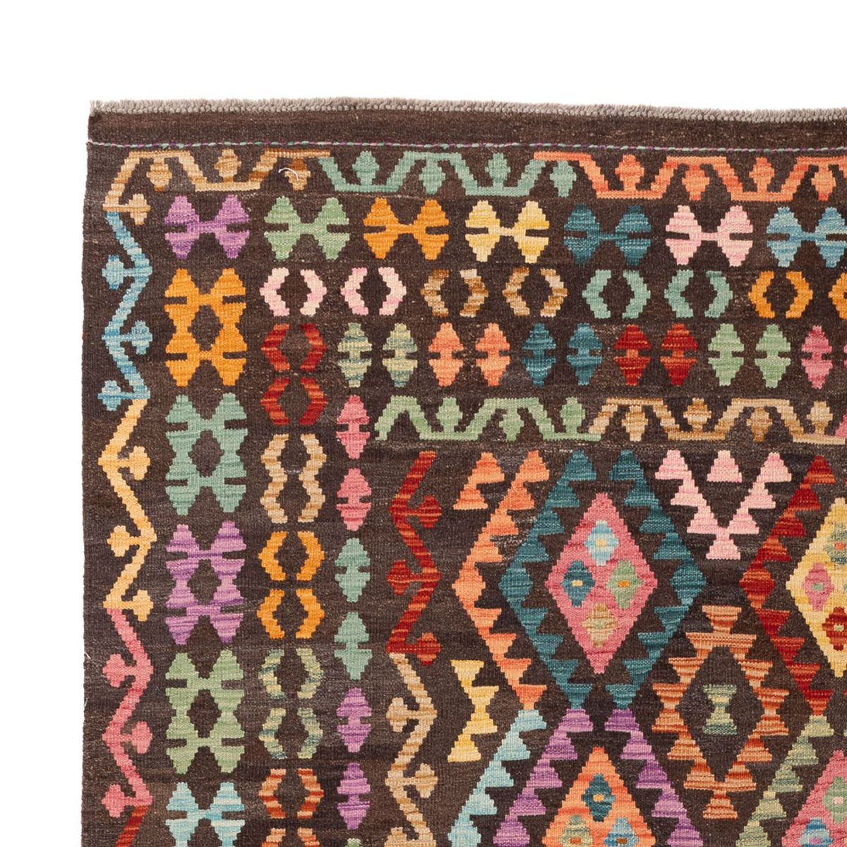 Alfombra Kelim - Splash - 303 x 210 cm - multicolor