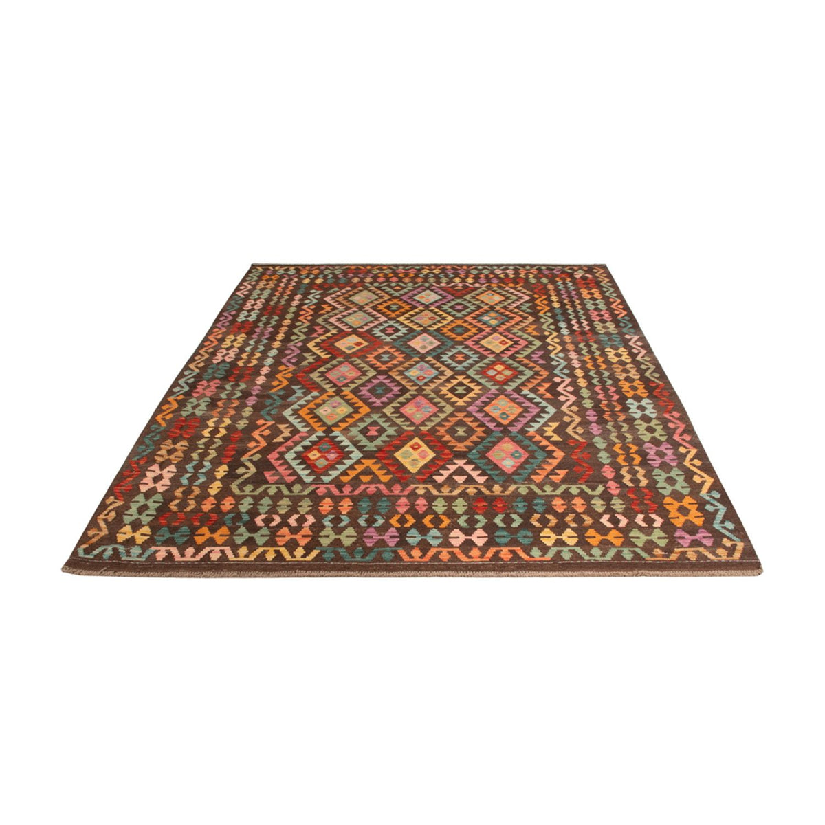 Alfombra Kelim - Splash - 303 x 210 cm - multicolor