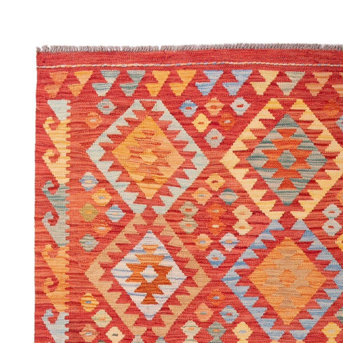 Alfombra Kelim - Splash - 301 x 193 cm - multicolor