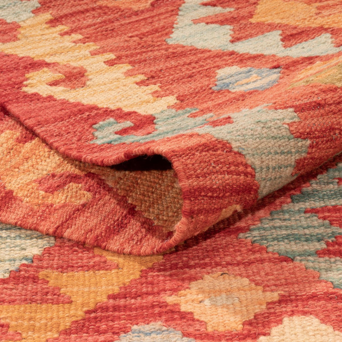 Alfombra Kelim - Splash - 301 x 193 cm - multicolor