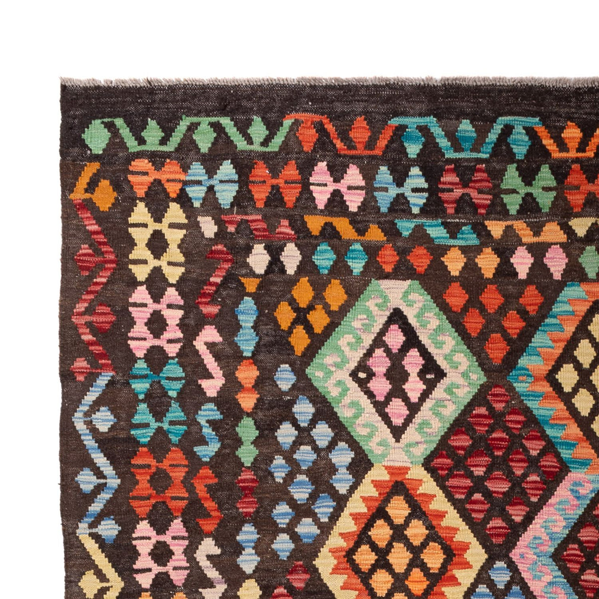 Alfombra Kelim - Splash - 293 x 206 cm - multicolor