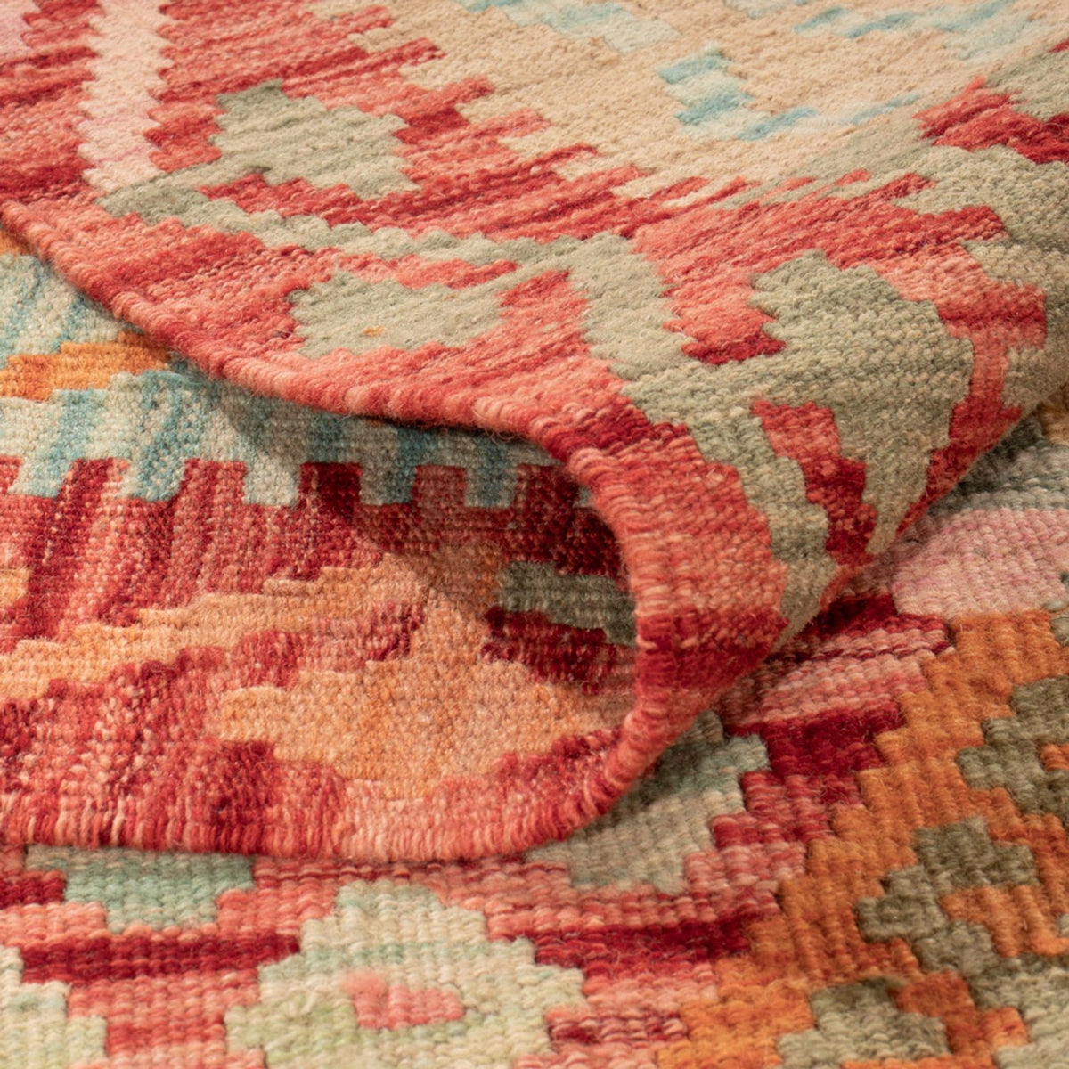 Alfombra Kelim - Splash - 308 x 206 cm - multicolor