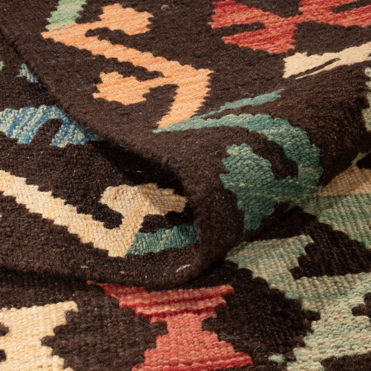 Alfombra Kelim - Splash - 291 x 206 cm - multicolor