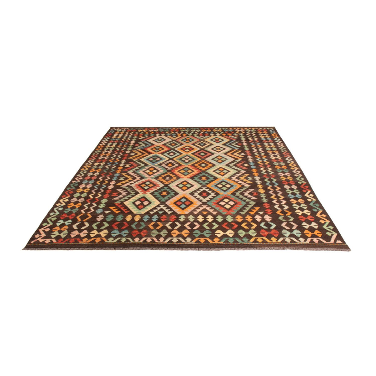 Alfombra Kelim - Splash - 291 x 206 cm - multicolor
