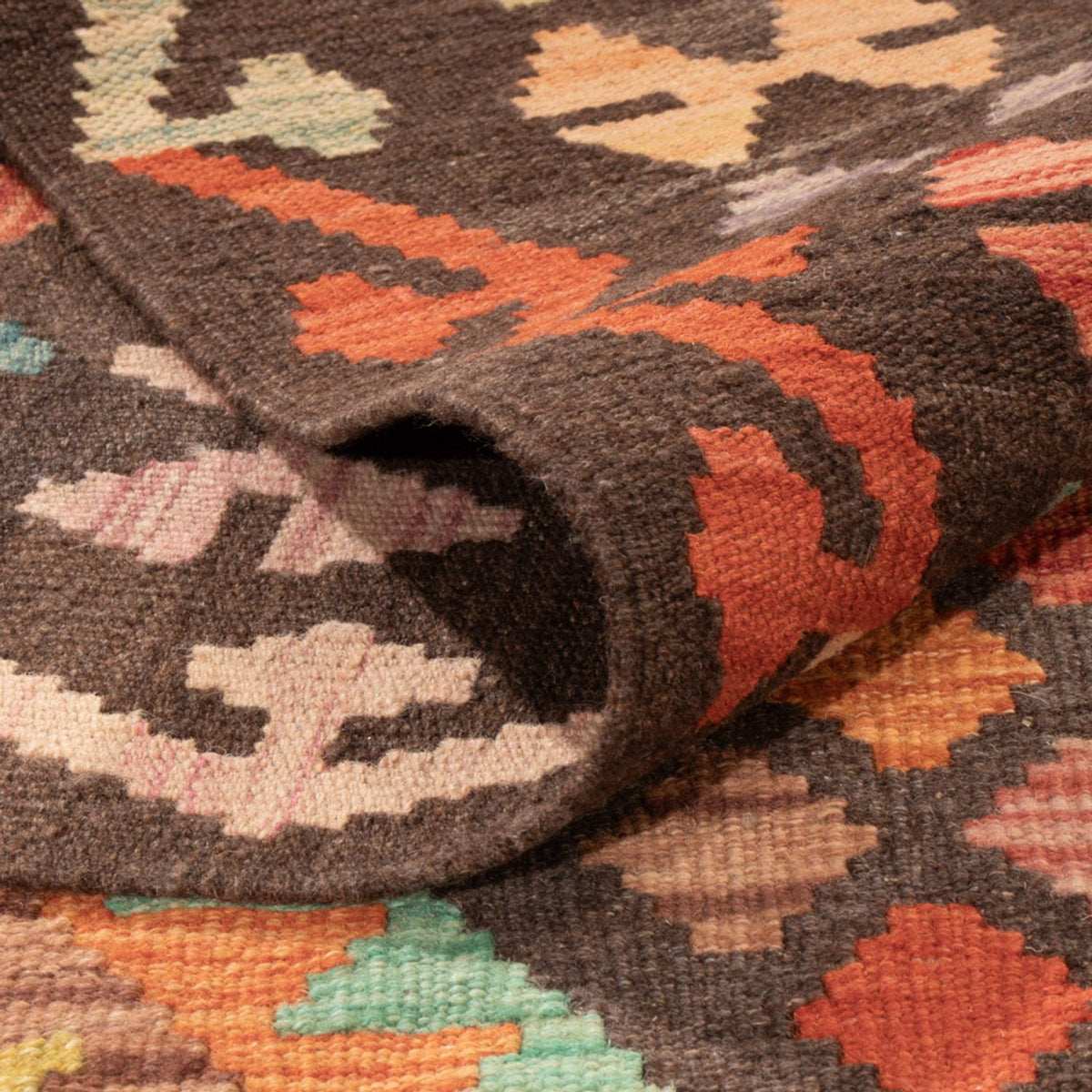 Alfombra Kelim - Splash - 306 x 201 cm - multicolor