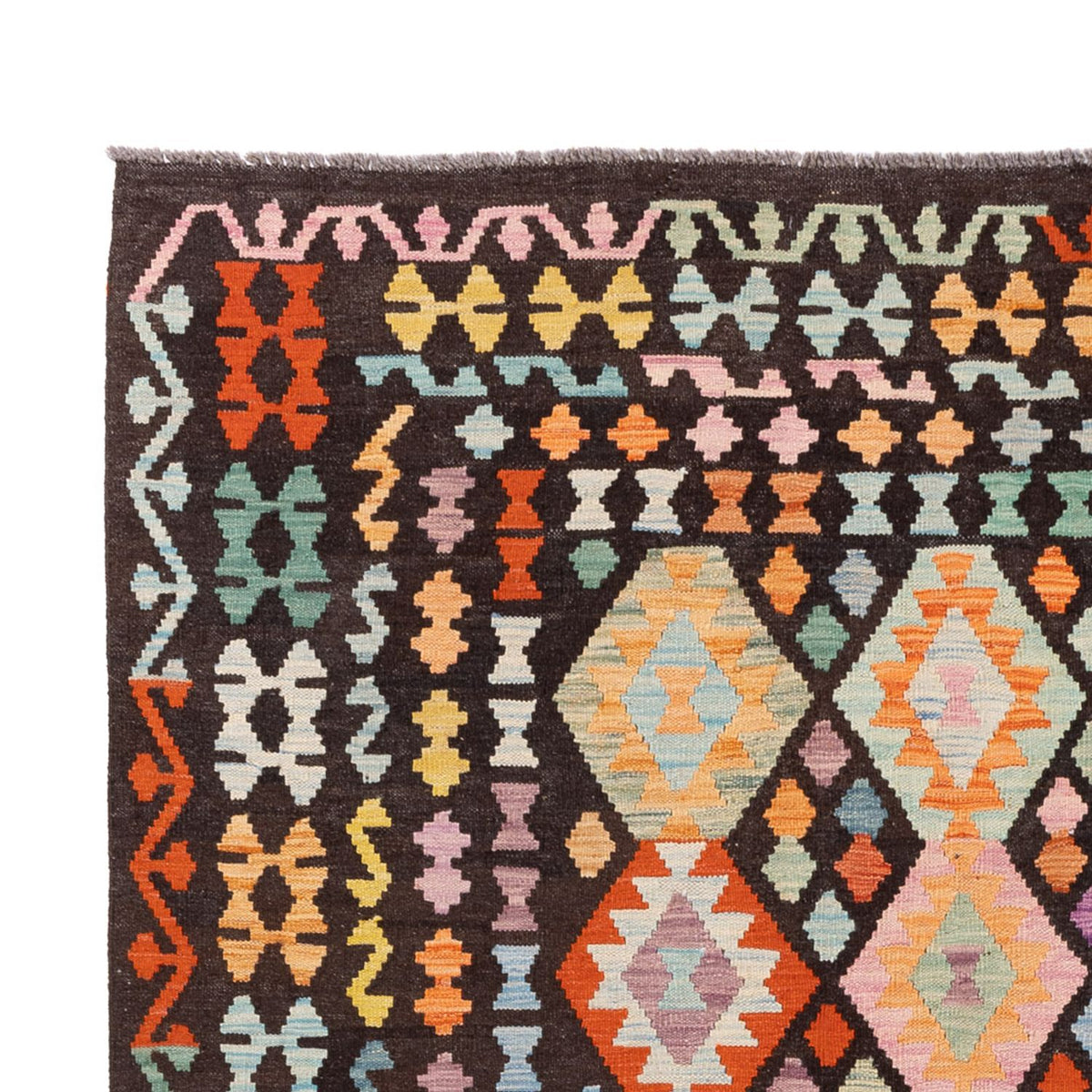 Alfombra Kelim - Splash - 300 x 205 cm - multicolor