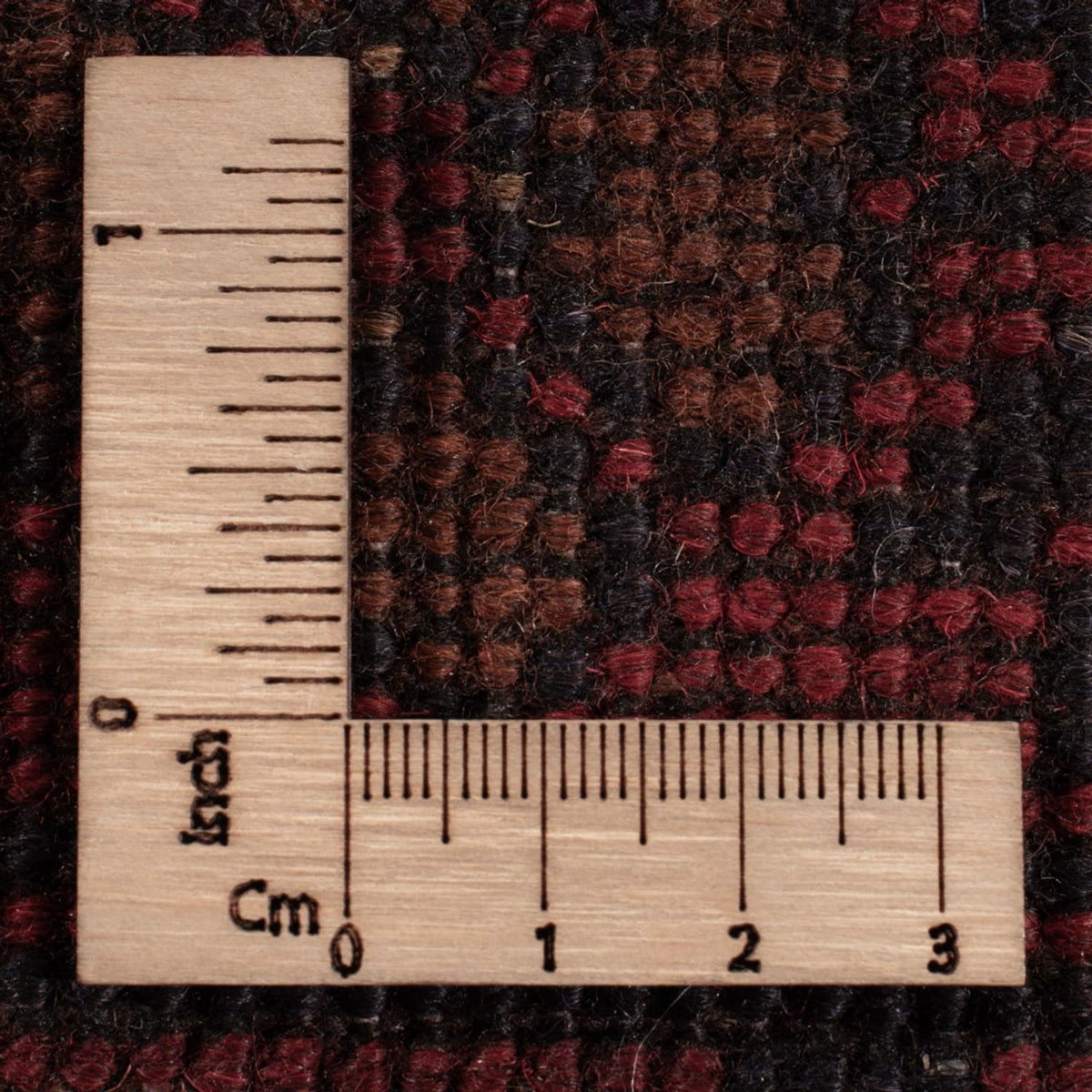 Alfombra afgana - Kunduz - 201 x 128 cm - rojo oscuro