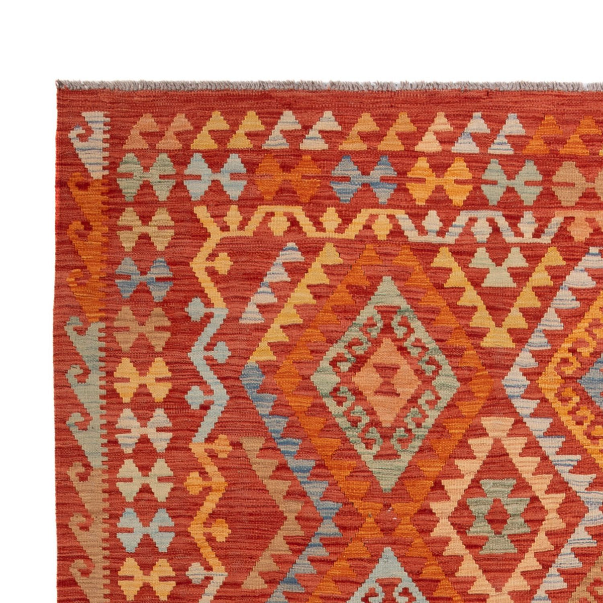 Alfombra Kelim - Splash - 306 x 194 cm - multicolor