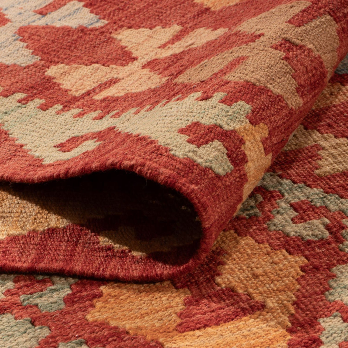 Alfombra Kelim - Splash - 306 x 194 cm - multicolor