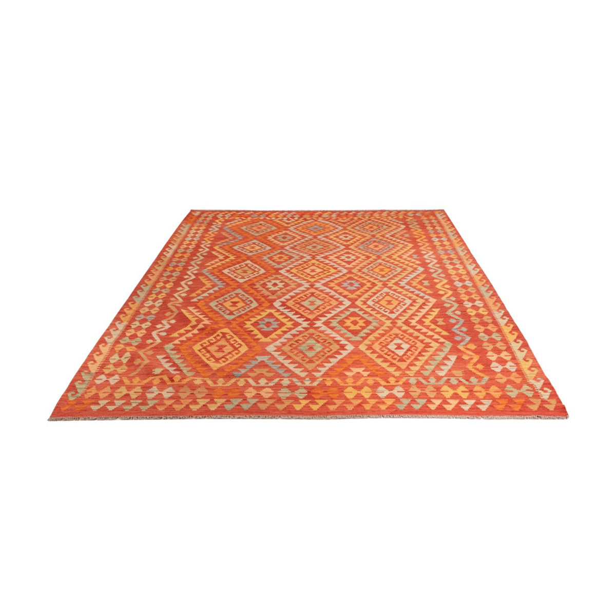 Alfombra Kelim - Splash - 306 x 194 cm - multicolor
