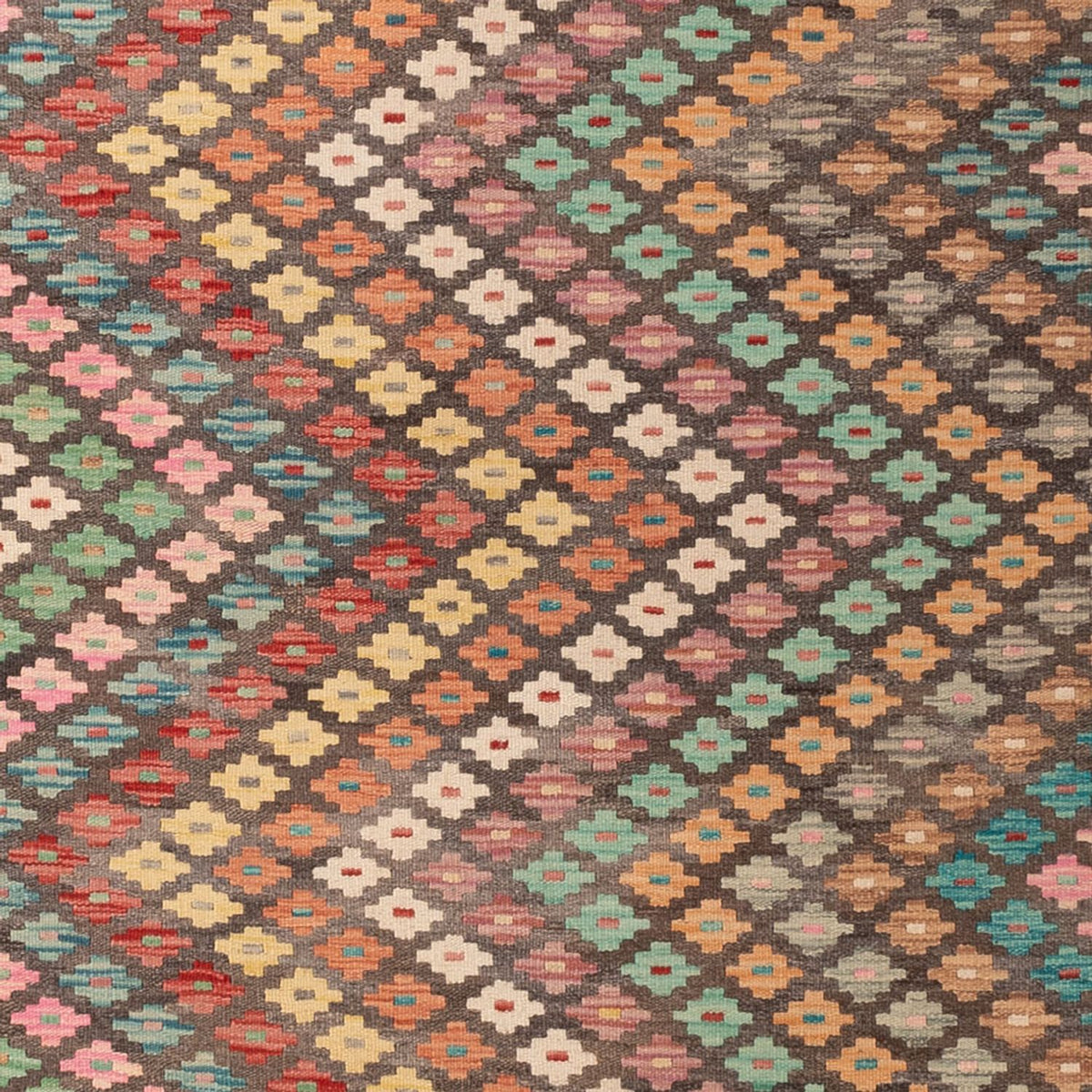 Alfombra Kelim - Splash - 296 x 204 cm - multicolor