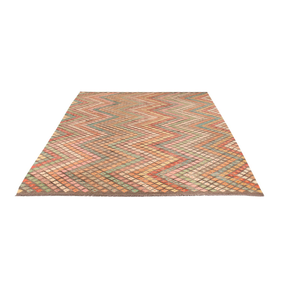 Alfombra Kelim - Splash - 296 x 204 cm - multicolor