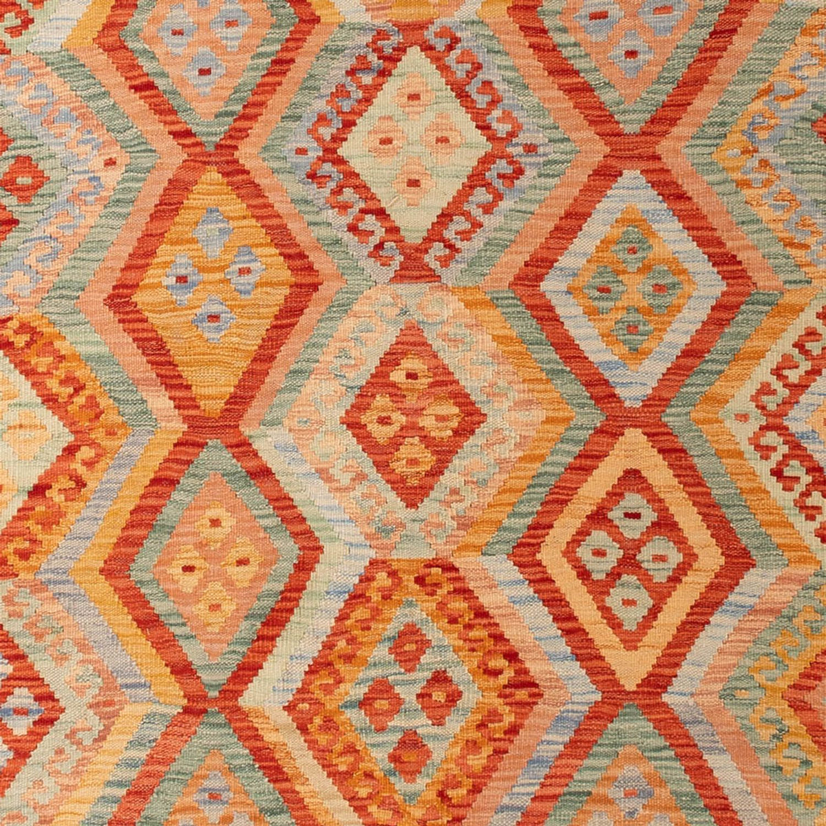 Alfombra Kelim - Splash - 299 x 206 cm - multicolor