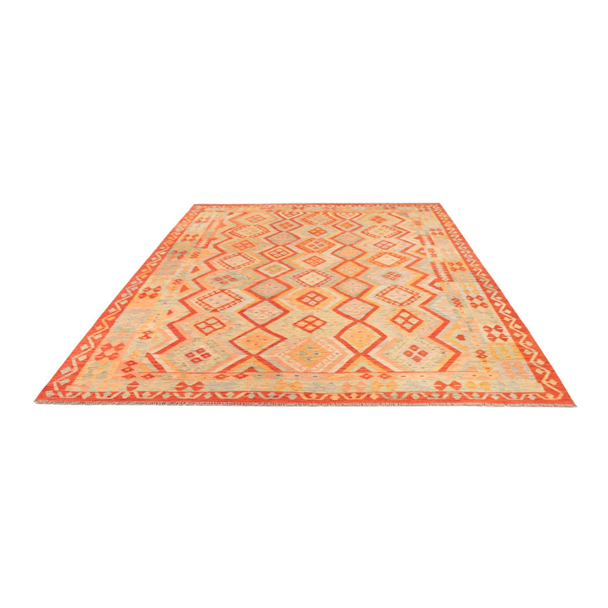 Alfombra Kelim - Splash - 299 x 206 cm - multicolor