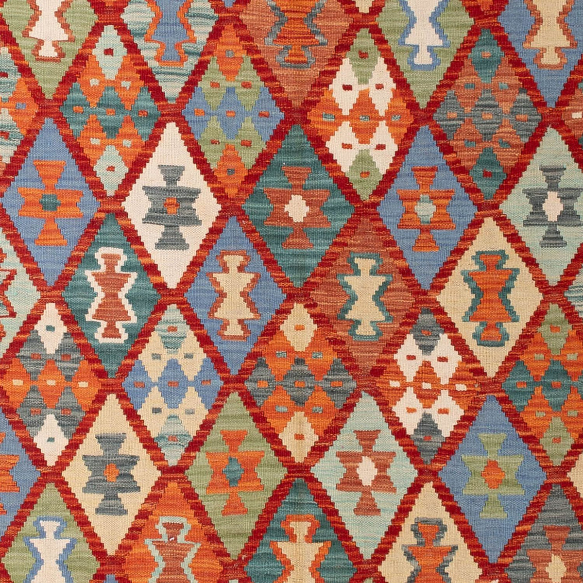 Alfombra Kelim - Splash - 294 x 213 cm - multicolor