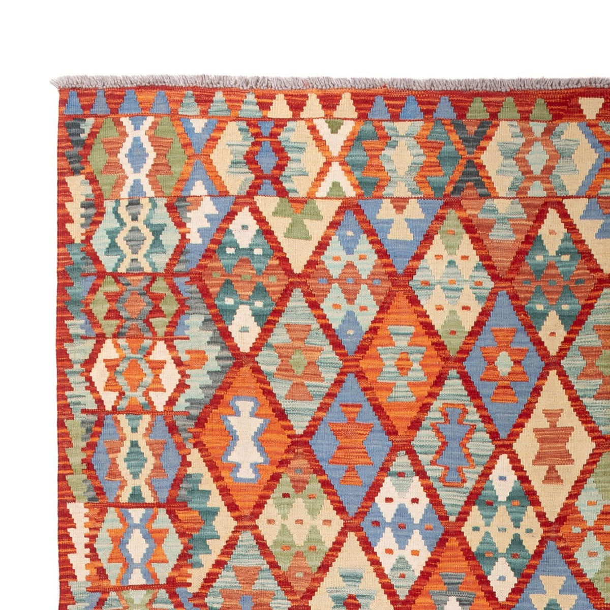 Alfombra Kelim - Splash - 294 x 213 cm - multicolor