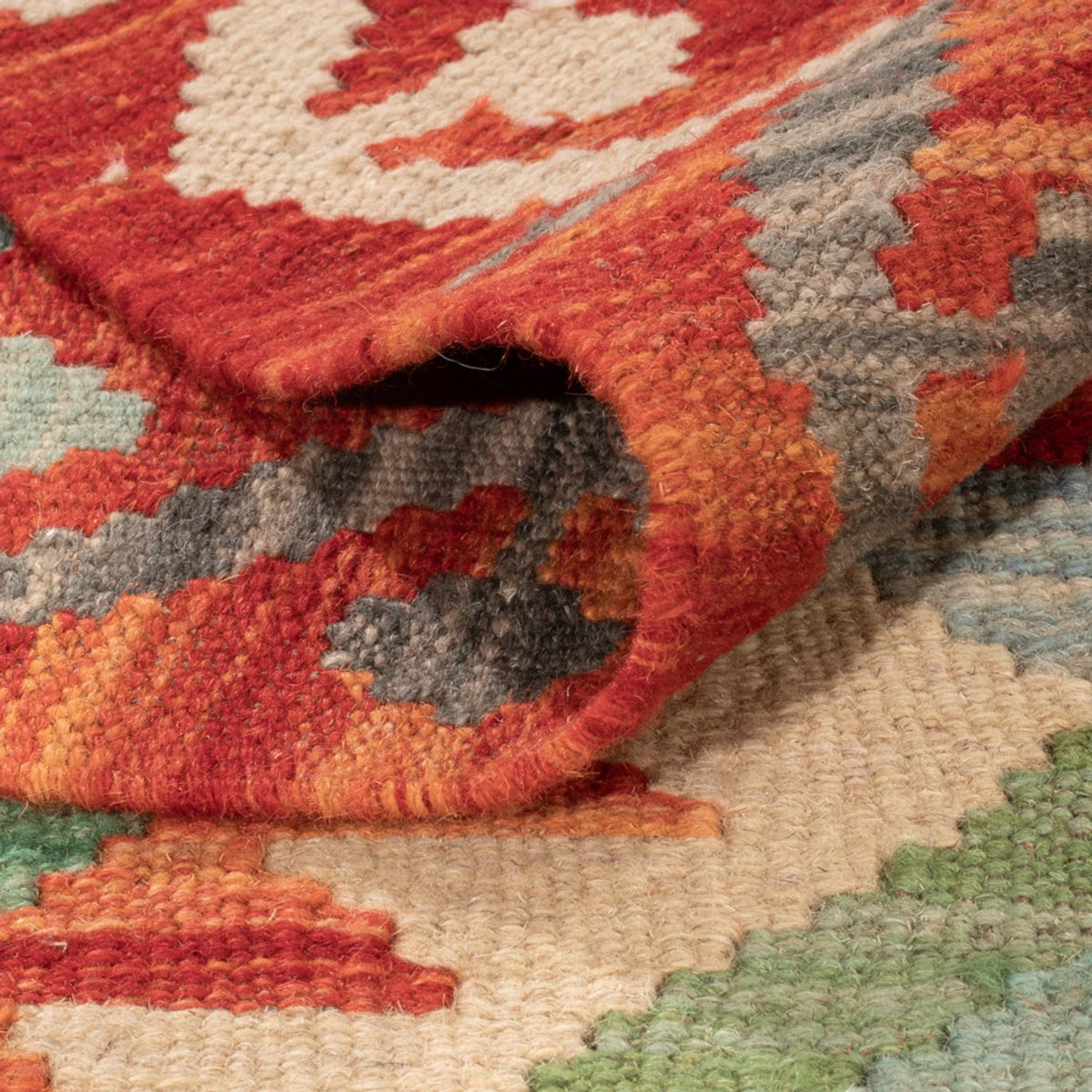 Alfombra Kelim - Splash - 287 x 211 cm - multicolor