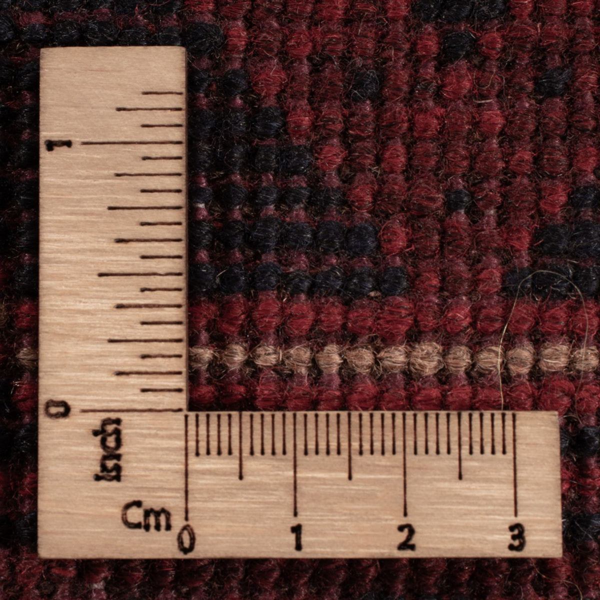 Alfombra afgana - Kunduz - 197 x 127 cm - rojo oscuro