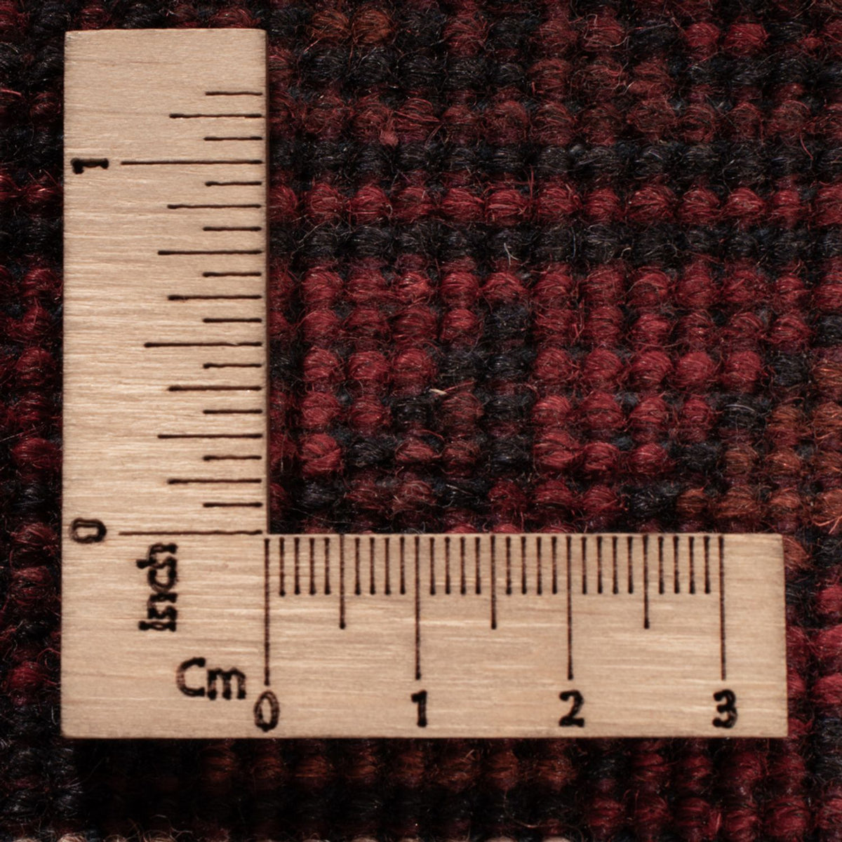 Alfombra afgana - Kunduz - 198 x 125 cm - rojo oscuro