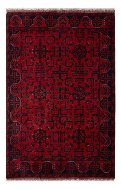 Khal Mohammadi Alfombra 130x196cm - Alfombra oriental - rojo oscuro