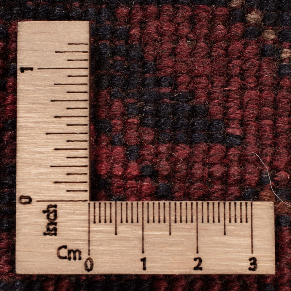 Alfombra afgana - Kunduz - 198 x 130 cm - rojo oscuro