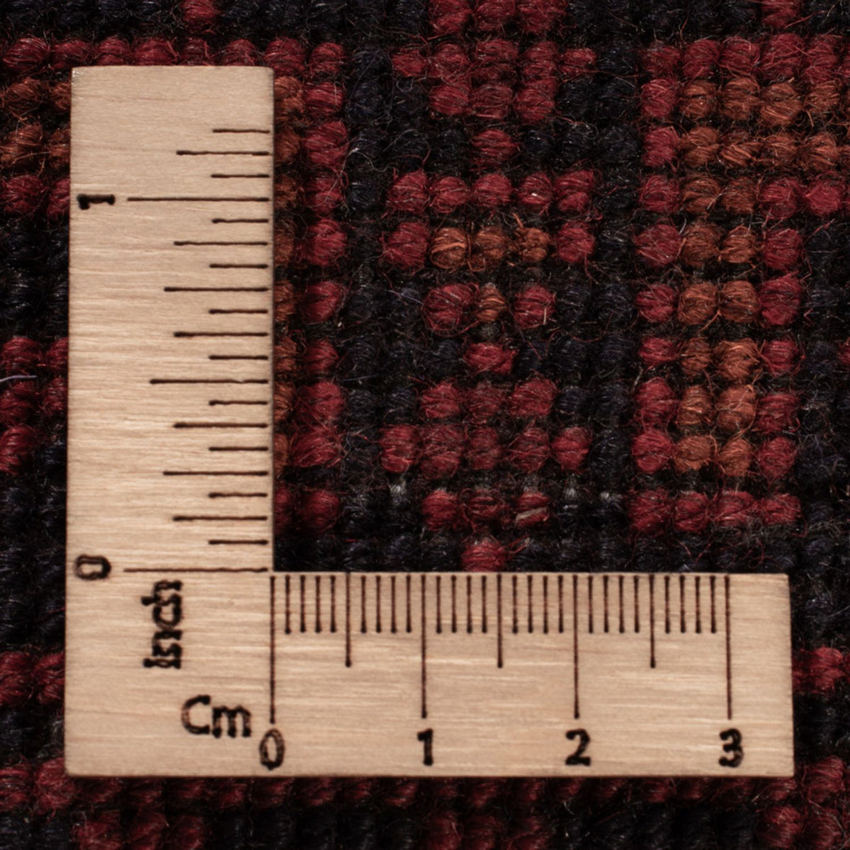 Alfombra afgana - Kunduz - 198 x 129 cm - rojo oscuro