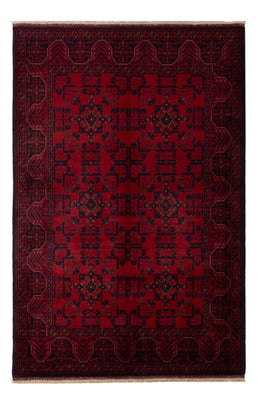 Alfombra afgana - Kunduz - 195 x 125 cm - rojo oscuro