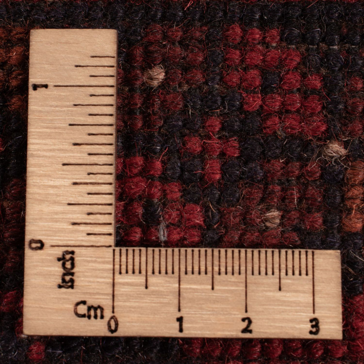 Alfombra afgana - Kunduz - 195 x 125 cm - rojo oscuro