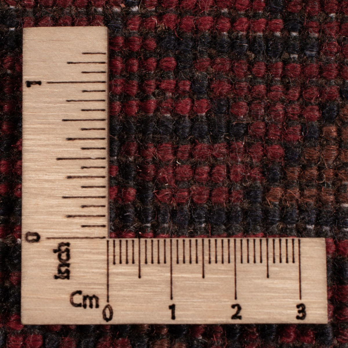 Alfombra afgana - Kunduz - 196 x 129 cm - rojo oscuro