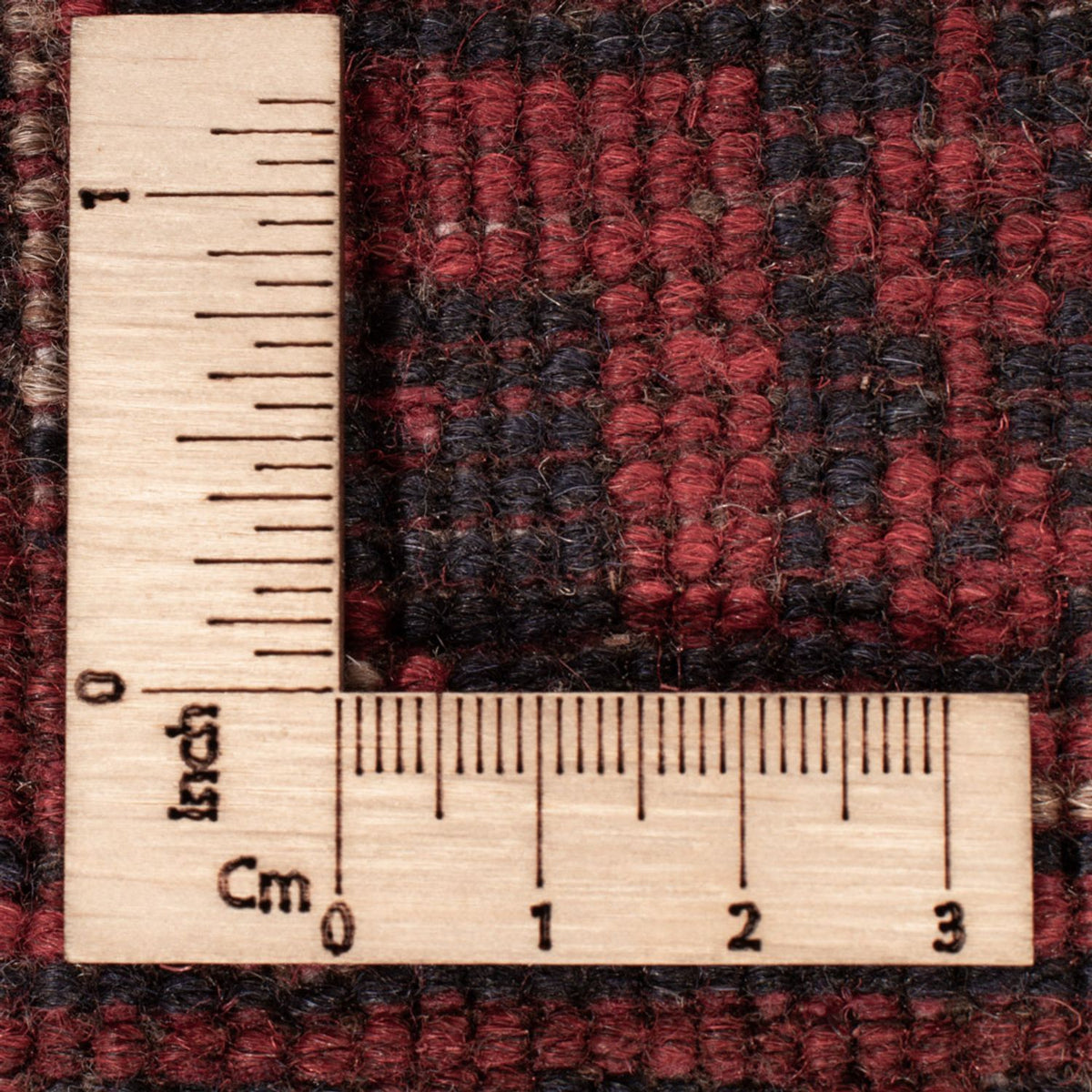 Alfombra afgana - Kunduz - 201 x 130 cm - rojo oscuro