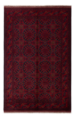 Alfombra afgana - Kunduz - 196 x 123 cm - rojo oscuro