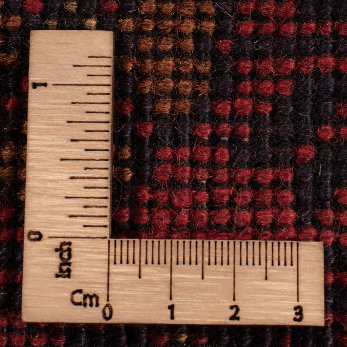 Alfombra afgana - Kunduz - 193 x 124 cm - rojo oscuro