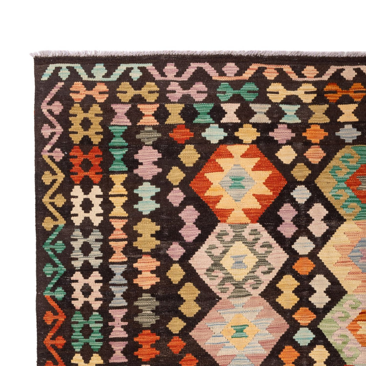 Alfombra Kelim - Splash - 290 x 203 cm - multicolor