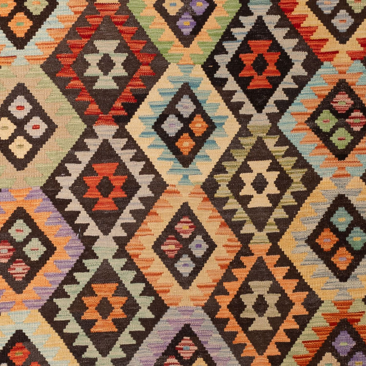 Alfombra Kelim - Splash - 304 x 205 cm - multicolor