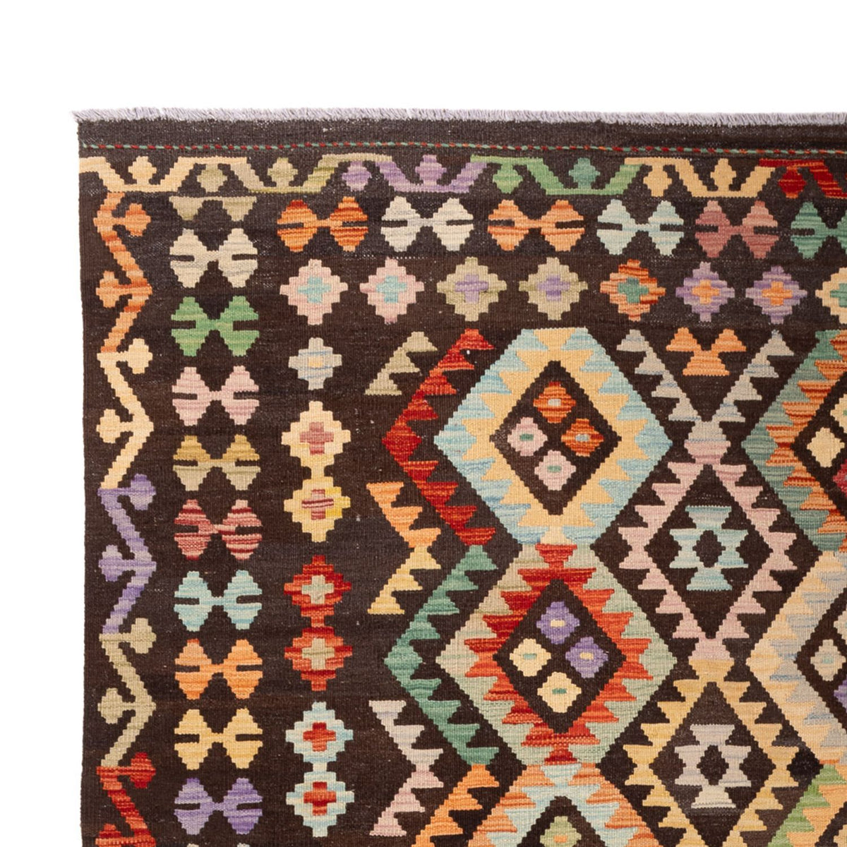 Alfombra Kelim - Splash - 304 x 205 cm - multicolor