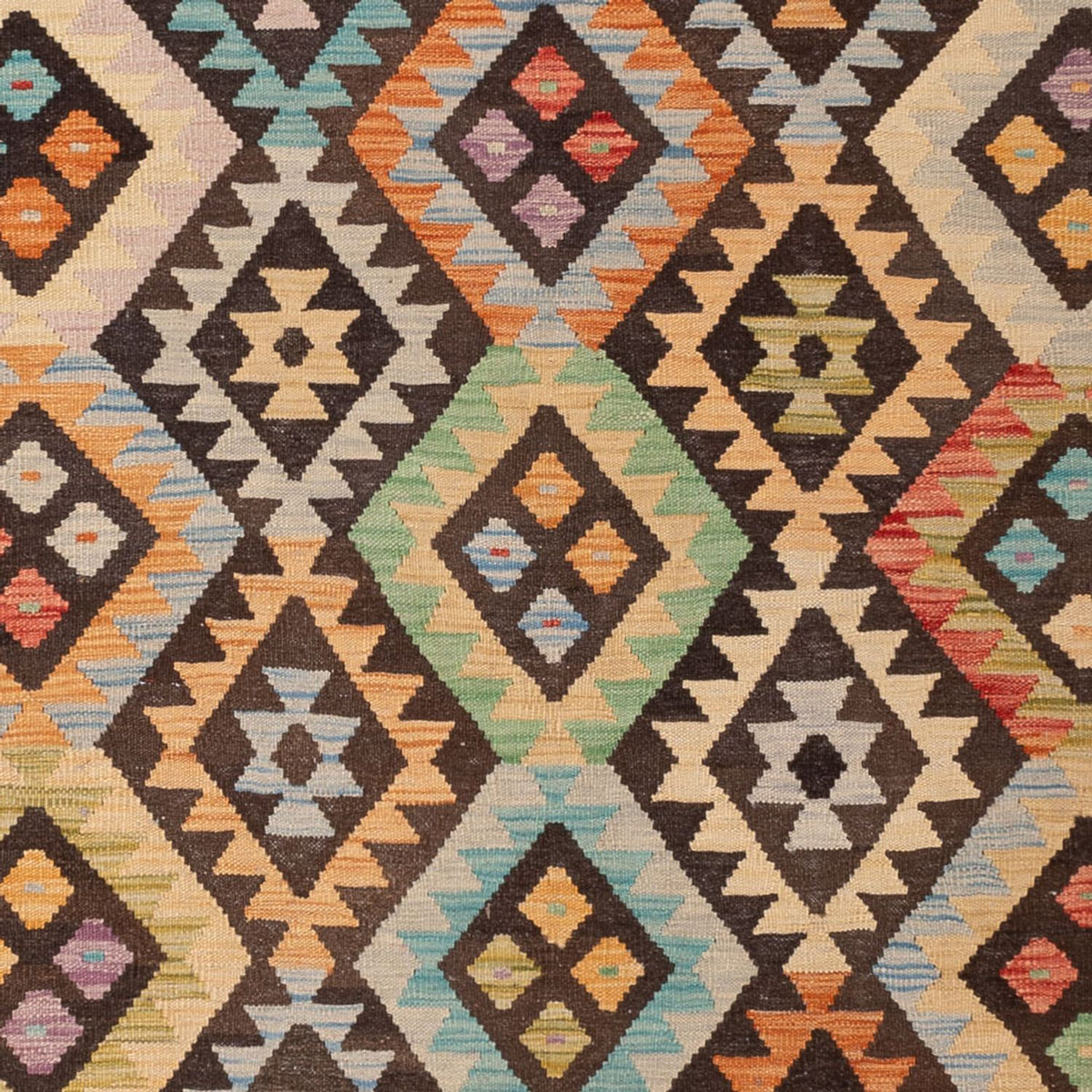 Alfombra Kelim - Splash - 289 x 205 cm - multicolor