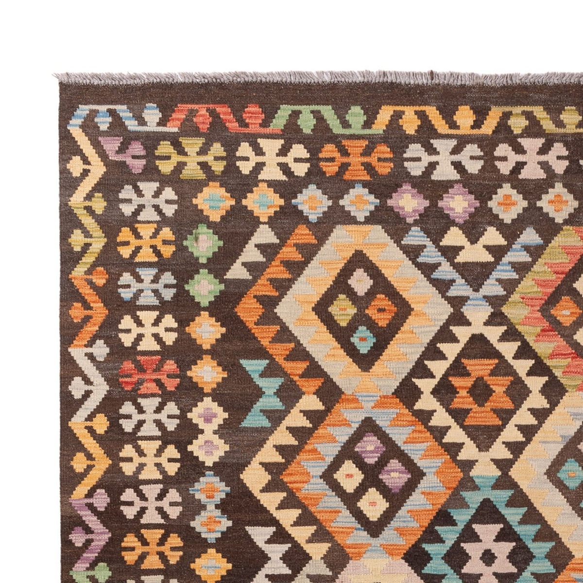 Alfombra Kelim - Splash - 289 x 205 cm - multicolor