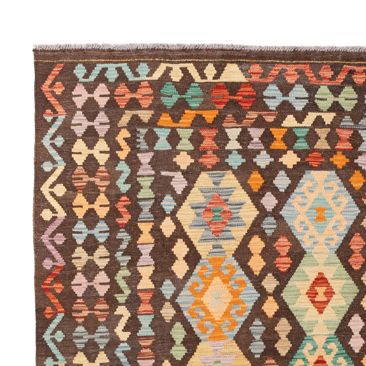 Alfombra Kelim - Splash - 301 x 202 cm - multicolor