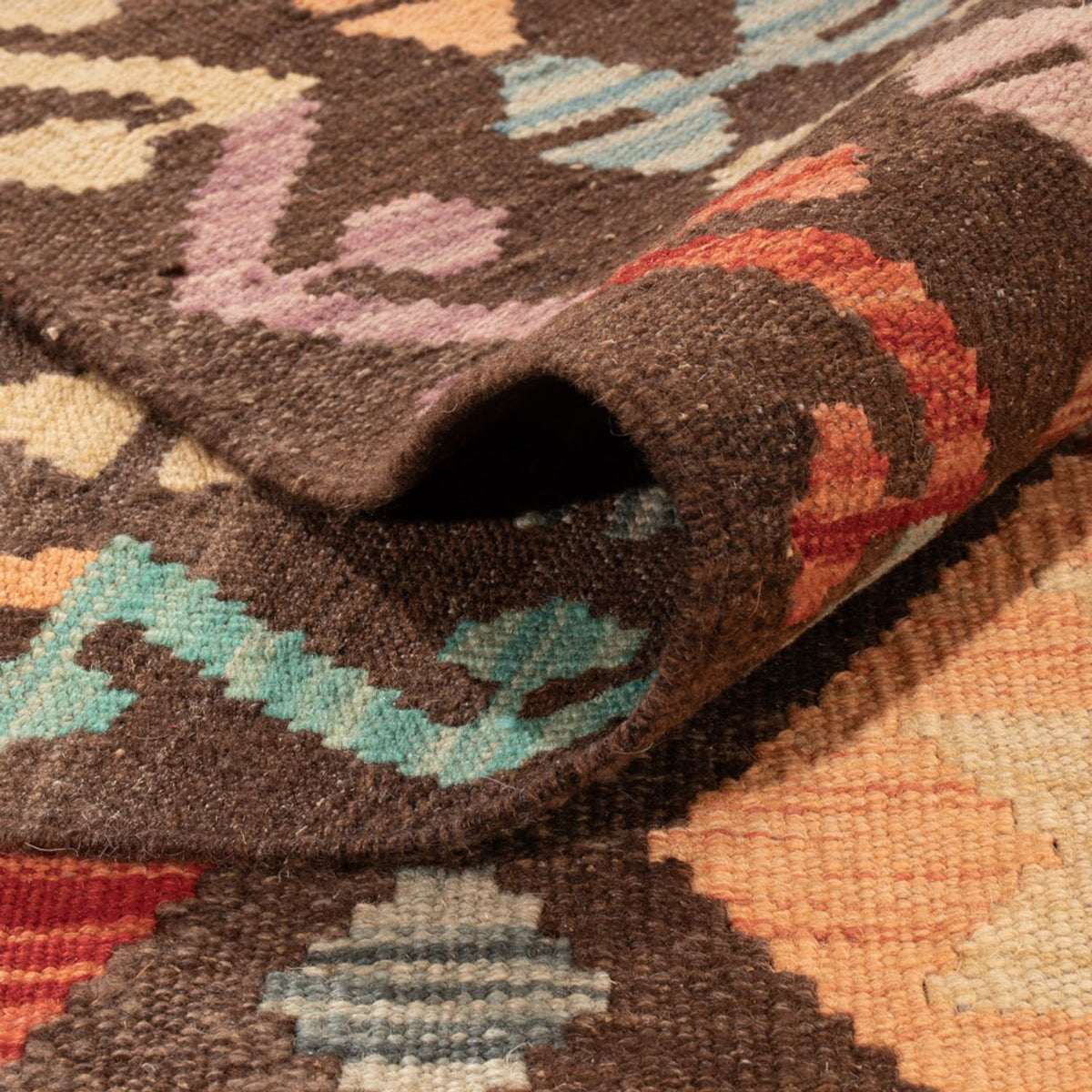 Alfombra Kelim - Splash - 301 x 202 cm - multicolor