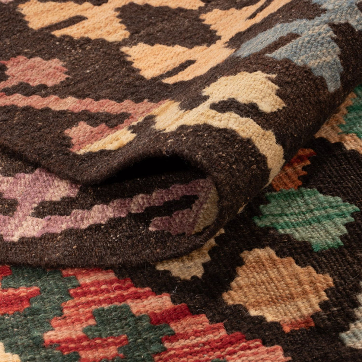 Alfombra Kelim - Splash - 298 x 201 cm - multicolor