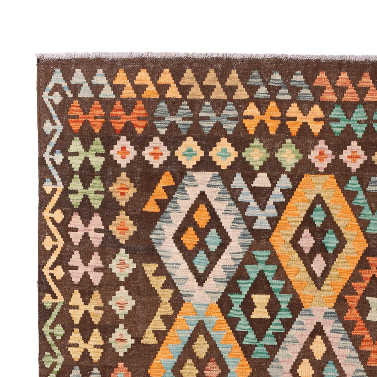 Alfombra Kelim - Splash - 299 x 206 cm - multicolor