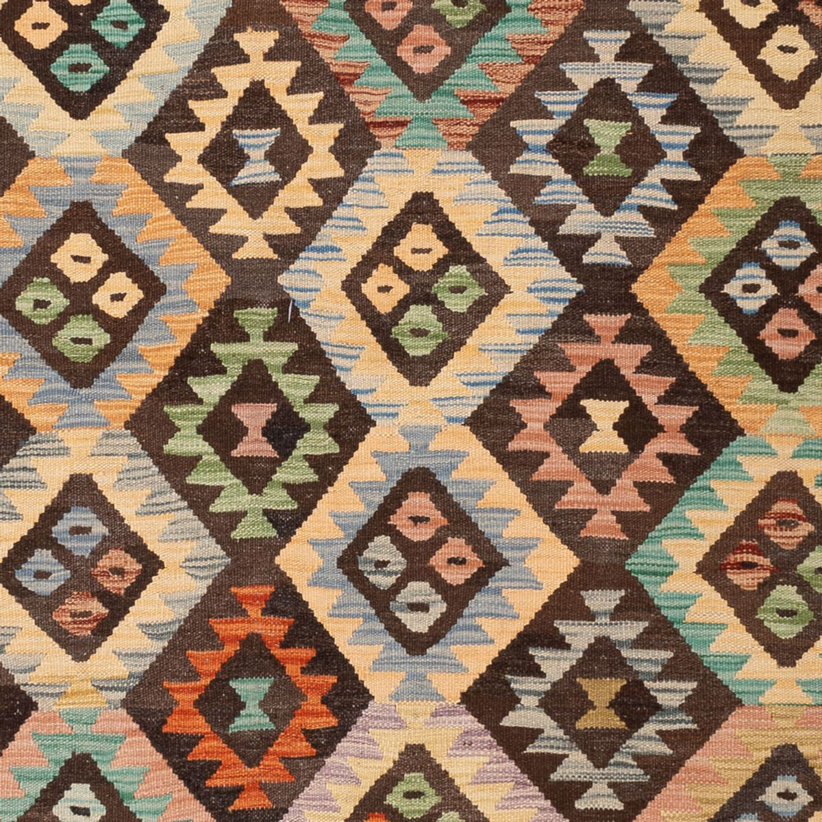 Alfombra Kelim - Splash - 301 x 194 cm - multicolor