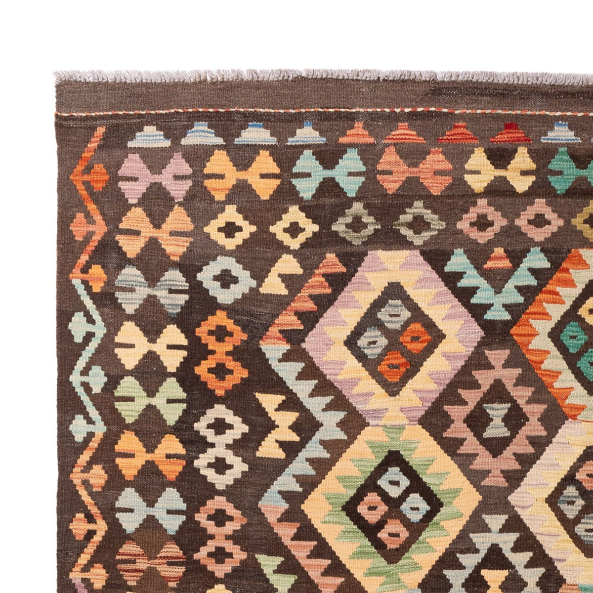 Alfombra Kelim - Splash - 301 x 194 cm - multicolor