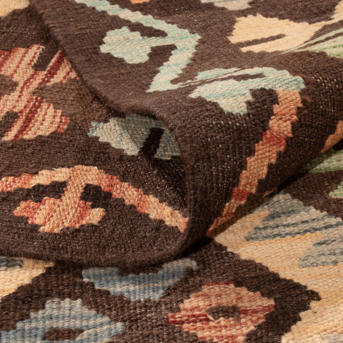 Alfombra Kelim - Splash - 301 x 194 cm - multicolor