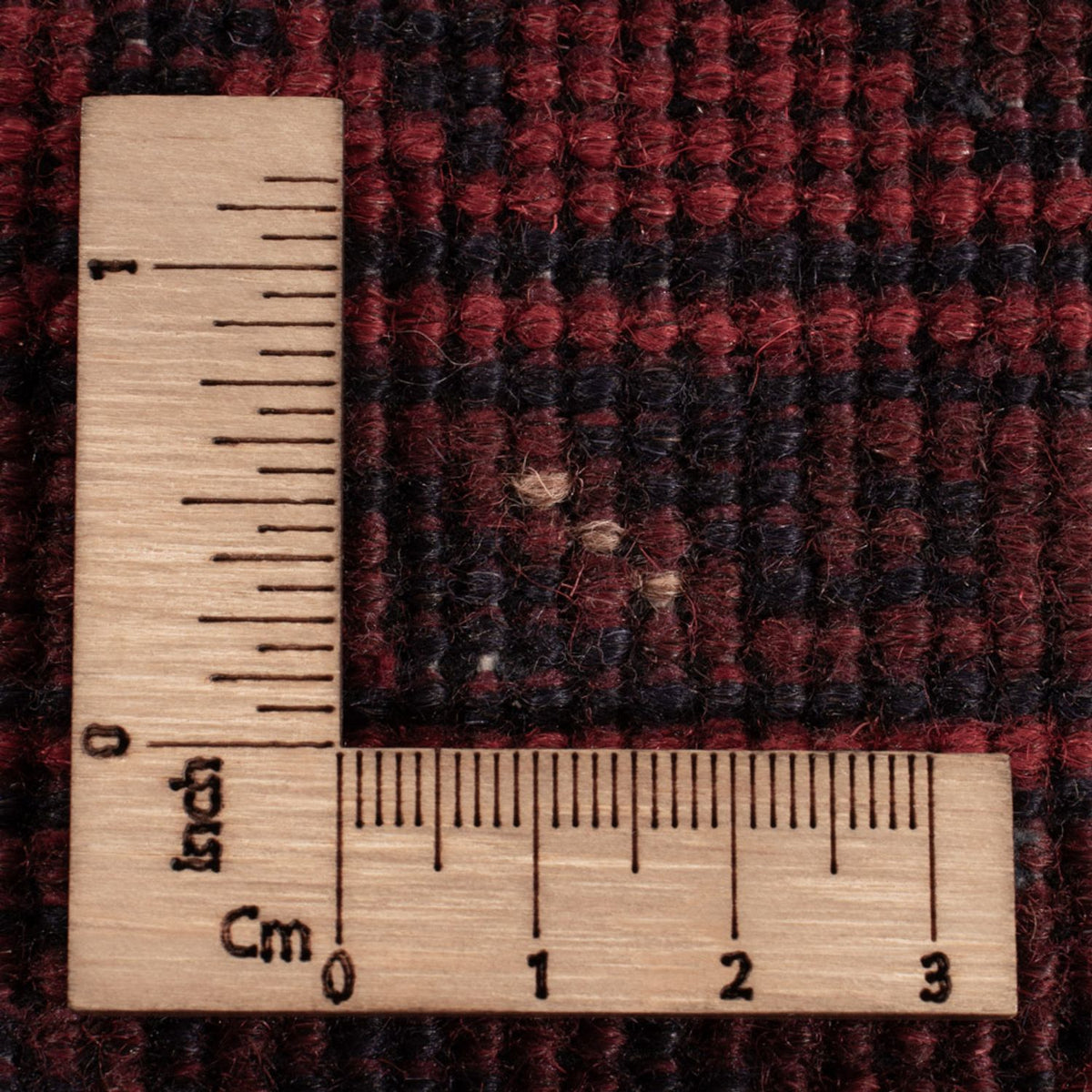 Alfombra afgana - Kunduz - 193 x 125 cm - rojo oscuro