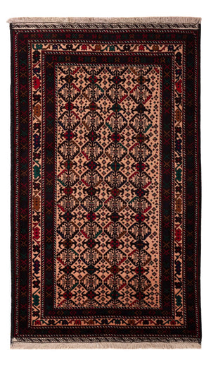 Alfombra de pasillo Alfombra Belutsch - 193 x 112 cm - rojo claro