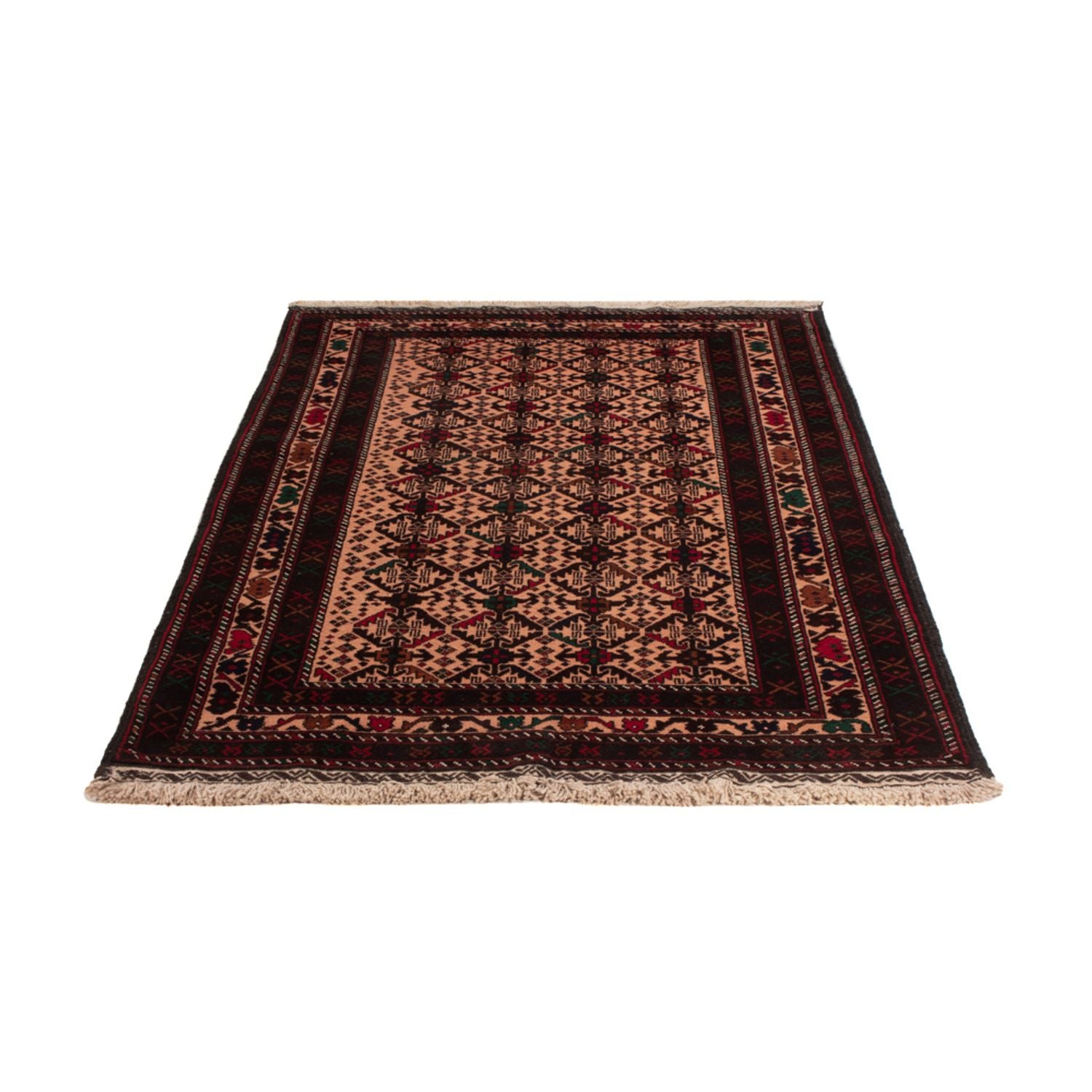Alfombra de pasillo Alfombra Belutsch - 193 x 112 cm - rojo claro